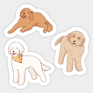 Golden Doodle illustration pack Sticker